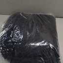 Smiry Bathroom Rugs Set 2 Piece, Soft Absorbent Chenille Bath Mat and U-Shaped Toilet Rug Set, Non Slip Shaggy Bath Carpet for Tub, Shower and Floor (24x16+24x20, Black)