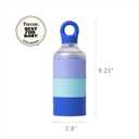 Boon Triful Baby Formula Dispenser On the Go - Insulated Stainless Steel Formula Containers with Stacking Design - Baby Bottle-Feeding Supplies for Travel, Camping, 8 oz, Blue