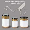 2 x Peanut Butter Stirrer Tool Set - Effortlessly Mixes Nut Butters, Perfect for Breads, Cakes & Cookies - Includes Scraper - Premium Kitchen Essential for Delicious Salads Tool