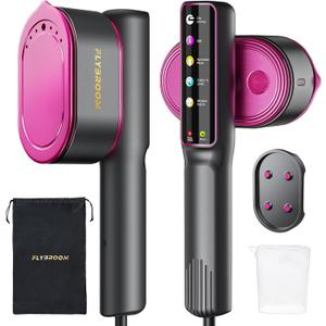 Travel Steamer for Clothes, 1200W Portable Steamer  Iron 2 In 1, 13s Heat Up, LED Touch Display with 5 Modes, Large Ceramic Heat Panel, 110ml Tank, Garment Steamer for Home and Travel (Medium)