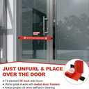 4 PCS Stop Do Not Enter Sign with Magnetic Ends, Safety Signs with Magnetic Ends(42 x 3.5 Inches)