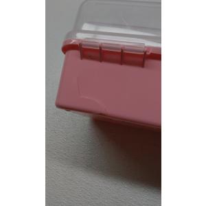 12in Three-Layer Multipurpose Storage Box Organizer Folding Tool Box/Art & Crafts Case/Sewing Supplies Organizer/Family First Aid organizer/Medicine Storage with 2 Trays (Pink)