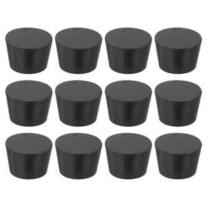MECCANIXITY Rubber Tapered Plug 28mm to 37mm Solid Test Tubes Bungs Stopper Black for Lab Home 12 Pieces MECCANIXITY Rubber Tapered Plug 28mm to 37mm Solid Test Tubes Bungs Stopper Black for Lab Home 12 Pieces