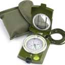 Sportneer Compass Hiking Survival Military Grade Waterproof Boy Scout Compass for Kids Gift Backpacking Camping Hiking Navigation (Army Green)
