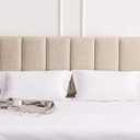 Yongchuang Upholstered King Headboard Only, Modern Linen Head Board for King/Cal King Size Bed Adjustable Height Headboards Oatmeal