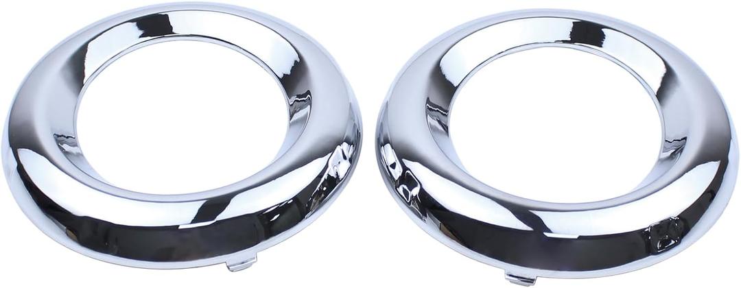 2Pcs Front Driver and Passenger Side Chrome Fog Lamp Bezel Trim Ring for Toyota RAV4 Limited 2009-2012