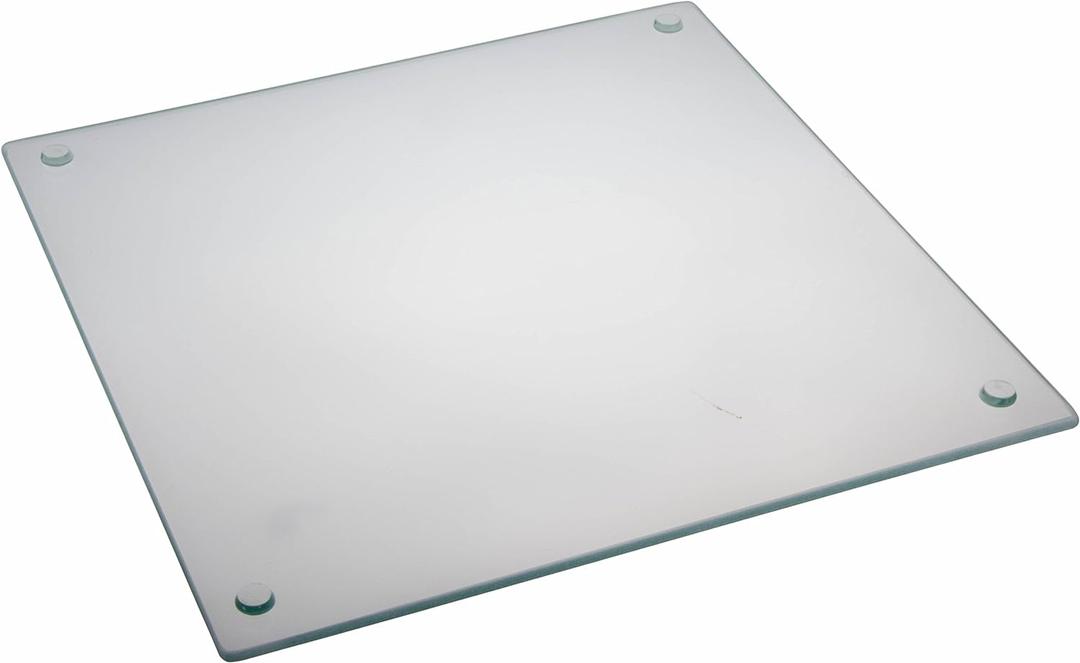 Clear Glass Cutting Board - Non-Slip, Shatter-Resistant, Durable, Stain-Resistant, and Dishwasher Safe - 12 x 15.75 inches