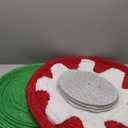 BRIGHTDECK 2 Pcs Outdoor Christmas Ornaments, Lighted Pop-Up Outdoor Holiday Ball Decoration with 80 LED Lights, 8 Light Modes, Lighted Collapsible Holiday Decorations for Yard, Home (RedGreen)