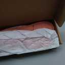 Chantomoo Slippers for Women Memory Foam House Womens Slipper Slides Home Bedroom Bathroom Spa Open Toe Corduroy Bow Slippers Cozy Comfortable (9-10, Brick Red)