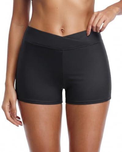 Yonique Womens Swim Shorts Bathing Suits Bottoms Swimsuit Bottoms S Black