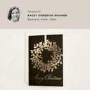 Minted Classic Wreath Christmas Cards, Folded 5x7 Holiday Greeting Cards
