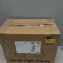Bathroom Light Fixtures, 2-Light Gold Vanity Light Fixtures with White Tulip Glass Shades, Bathroom Lighting Fixtures Over Mirror for Bedroom, Living Room & Hallway (Bulbs Not Included)