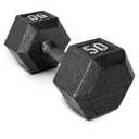 CAP Barbell Cast Iron Hex Dumbbell, 50lbs