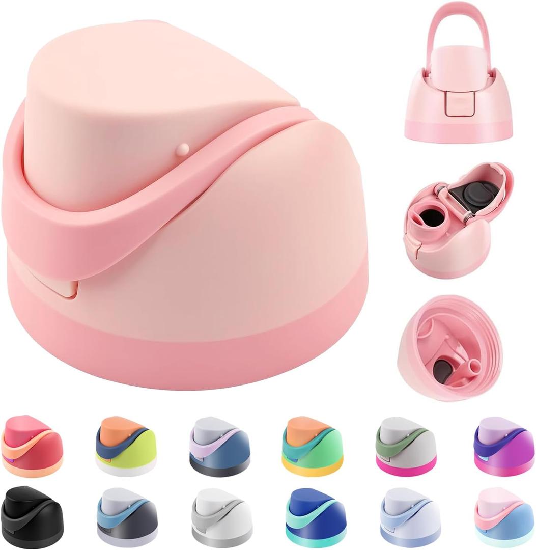 NTIERA Replacement Lid for Owala Freesip Water Bottle, Compatible with Owala Lid and Cap, Premium Accessories for 16oz 24oz 32oz 40oz Bottles,Leak-Proof,BPA-Free(Pink)