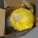 Umigy 1 Gallon Lemon Plastic Drink Dispenser with 20 Pcs 12 oz Lemon Paper Party Cups 1 Gallon Kitchen Fridge Beverage Dispenser Plastic Water Dispenser with Spigot for Juice Tea Beer