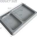 DNB Adhesive Boat Dash Holder - EVA Foam Pad Storage Organizer with Separate Compartments for Cell Phones/Boating Tools/Fishing Accessories- Gray