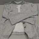 Women's Knitted Blazer | Cable-Knit Long-Sleeve Jacket with Button Closure, Tailored Silhouette (Grey, Large)