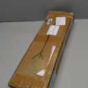 Christmas Stocking Holder Stand, 71 Inch Adjustable Christmas Stocking Holder Stand for Floor, Wood Freestanding Stocking Holder with 8 Hooks Included Metallic Tinsel Twist Garland & Christmas Hat