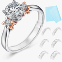 Ring Sizers for Loose Rings Ring Guards for Loose Rings Fit Any Rings, Invisible Ring Size Adjuster Never Sliding Off and Spinning