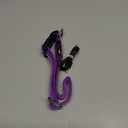 VIZPET LED Dog Collar, Light Up Dog Collar Adjustable USB Rechargeable Super Bright Safety Light Glowing Collars for Dogs (Purple, Large[18.89-23.62 inch/48-60cm])