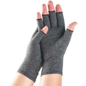 Arthritis Gloves for Women and Men,Compression Arthritis Gloves, Fingerless Design, Breathable Fabric (Medium, Gray)