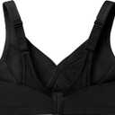 Glamorise Full Figure Plus Size MagicLift Seamless Sports Bra Wirefree #1006 (Black, M)