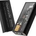 Questyle M15i Headphone Amplifier [MFi Certified] Portable USB C DAC Amps with 4.4mm/3.5mm Dual Outputs Supports PCM 768kHz/DSD512 High Resolution Lossless Audio Adapter for Smartphones/PC/Laptops