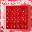 3 Pcs Valentine's Day Hand Towels Bath Towels Red Heart Embroidered Cotton Dish Towel for Holiday Bathroom Kitchen Hand Drying Cleaning, 29.5 x 13.7 Inch