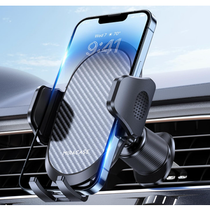 miracase Phone Holders for Your Car with Metal Hook Clip, Air Vent Cell Phone Stand Car Mount, Universal Automobile Cradle Fit for iPhone Android and All Smartphones, Dark Black
