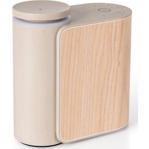 ZMARKRAFT Waterless Essential Oil Diffuser w Solid Wood Cover 3 Timers 2 Mist Modes, Auto-Off Quiet Dual Fluid Aroma Diffuser, Portable Waterless Scent Diffuser w Lights, Room Decor Aromatherapy Gift
