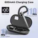 Bluetooth Headset V5.3, Wireless Bluetooth Earpiece with 600mAh Charging Case, 110H Playtime, Hands Free Headset for Cell Phone and Computer with Built-in Microphone for Work Trucker Office
