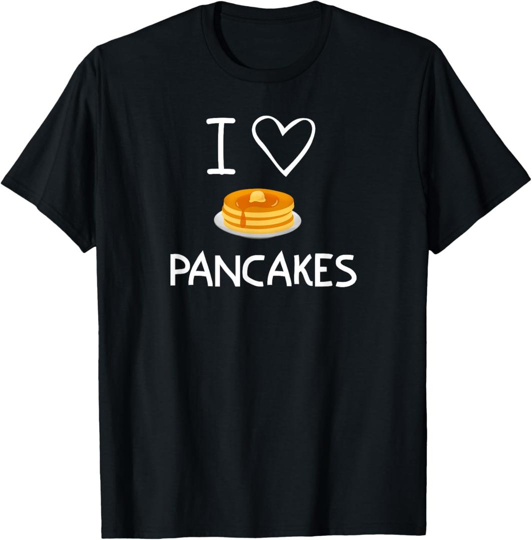 I Heart Love Pancakes, Funny, Jokes, Sarcastic, Family T-Shirt, M