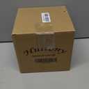 Travertine Tissue Box Cover Square Decorative Stone Klenex Box Holder for Bathroom & Living Room with Handcrafted Texture (Light Beige)