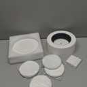 Tujoe Large Microwave Kiln with 50 Pcs Kiln Paper Professional Glass Jewelry DIY Tools Pottery Kit for Home Use Glass Fusing Melting Jewelry Making Fuseworks Beginners