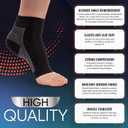 Ankle Brace for Women & Men - Compression Socks 20-30mmHg, Achilles Tendonitis, Plantar Fasciitis Relief, Sprained Ankle, Heel Spurs, Foot Swelling & Fatigue, Arch Support (1 Pair), Medium