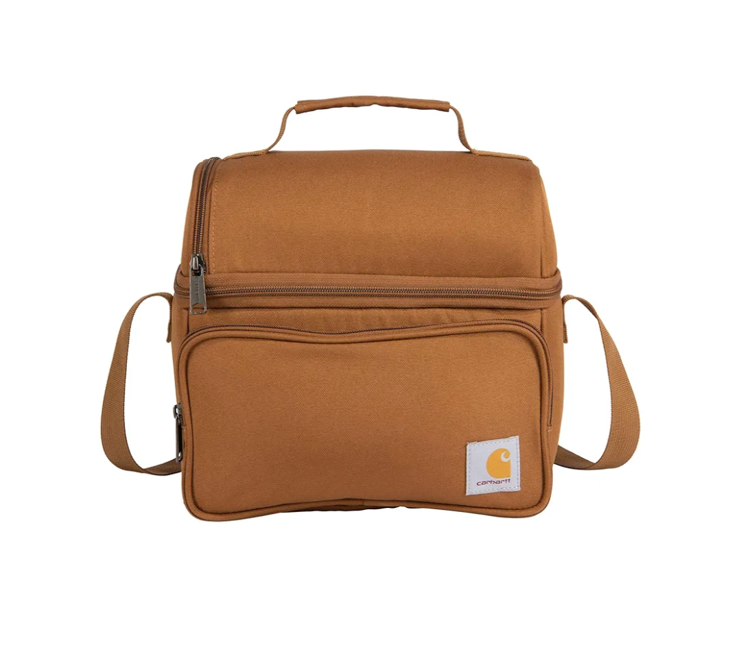 Carhartt Camping Cooler, Worksite Lunchbox, Soft Shell Cooler for Construction Sites, Work and Everyday Use Cooler, Brown