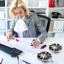 Operation Christmas 1560 Pcs Paper Clips and Binder Clips Assorted Sizes Large Medium Small Binder Clip, Paperclips for Operation Christmas Items Bulk Office Supplies(Black)