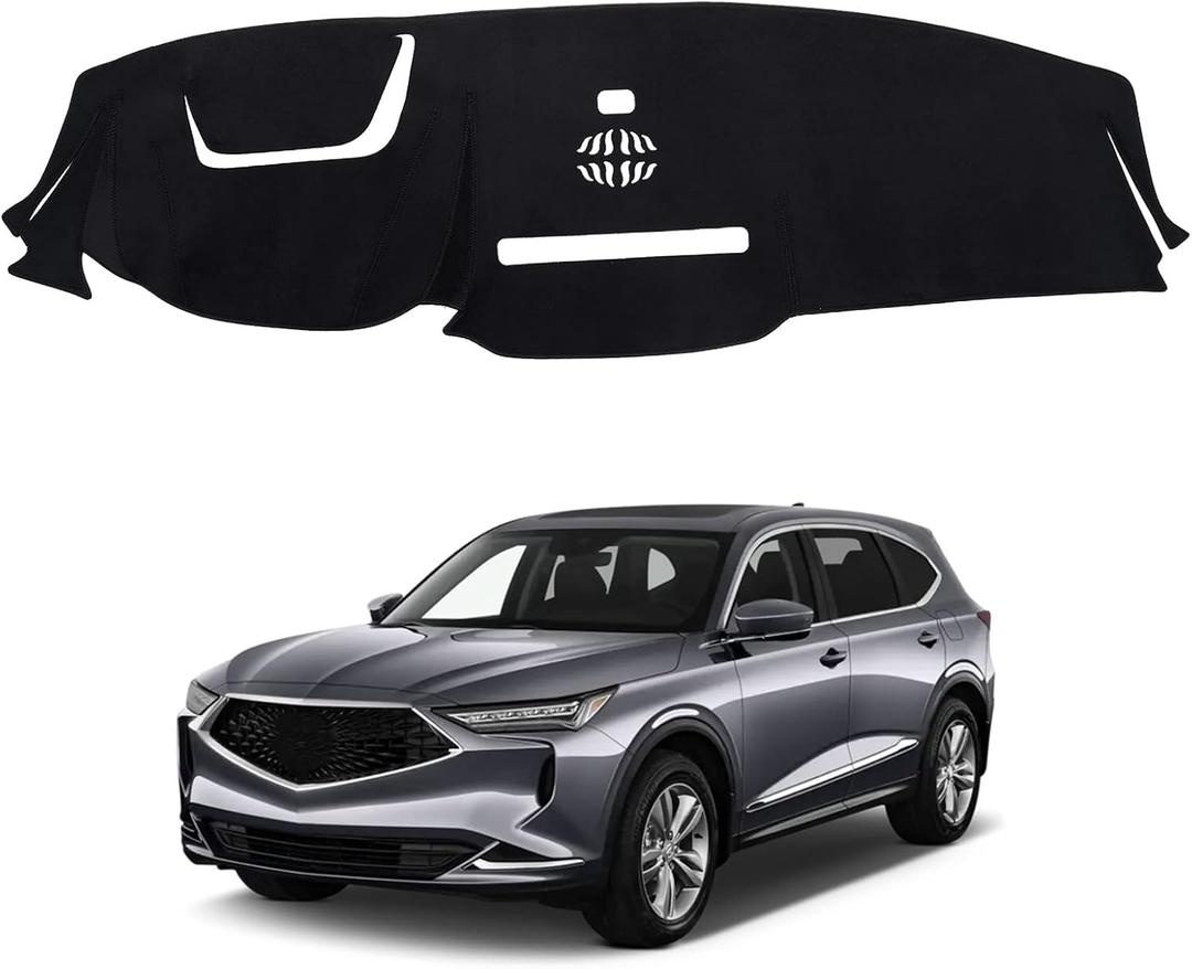 Autorder Dashboard Cover Mat for Acura MDX 2022 2023 2024 Accessories Dash Cover Flannel Dash Mat Sunshade Glare UV Rays Protector