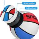 KUYOTQ Kids Youth Adult Size 3/4/5/6/7 (22/25.5/27.5/28.5/29.5") Basketball Premium Rubber or Faux Leather Basketball Indoor Outdoor Basketball for Boys Girls Womens Mens Basketball Gifts (Deflated)