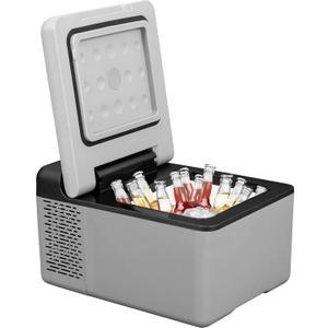 Portable Mini Freezer 12V/24V DC and 110-220V AC for Camping, Road Trip, Travel, Outdoor and Home - Car Compressor Fridge Cooler with APP Control