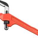MAXPOWER Adjustable Offset Hex Wrench, 12 Inch, Red, Cast Iron