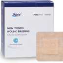 2"X2" 50 PCS Small Square Sterile Nude Island Dressing Bandage for Wound - Self-Adhesive Boarded Gauze Pads - Latex Free - Medical Grade (Nude, 2"X2" - 50PCS)