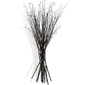 12 Pcs Artificial Curly Willow Branches Plants Decorative Brown Twig Stems Spray Tall for Vase DIY Crafts Wedding Floral Arrangement Home Decor Indoor