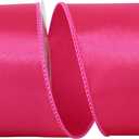 Reliant Ribbon 92575W-222-40F Satin Value Wired Edge Ribbon, 2-1/2 Inch X 10 Yards, Fuchsia