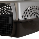 Petmate Dog Crates for Small Dogs & Cat Carriers, Two-Door Plastic Pet Kennel, Top & Front Loading, Made in USA, 24" For Pets Up To 15 lb, Pearl Tan, 24.0"L x 16.8"W x 14.5"H