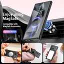 SEXYMOM Magnetic for Samsung Galaxy S24 Ultra Case - Wireless Charging Compatible,Cute Floral Design for Women and Girls,Slim Fit Translucent Matte Phone Case - Flower Garden