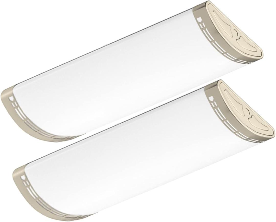 FAITHSAIL Dimmable 2FT LED Light Fixture, 2 Foot LED Linear Wraparound Lighting Fixtures, 30W 2700LM 4000K Kitchen Light for Craft Room, Laundry, Fluorescent Lights Replacement, 2 Pack