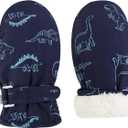 Toddler Mittens Lined Fleece Snow Gloves for Boys Girls Kids Winter Ski Gloves Baby Mittens (M)