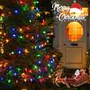 2-Pack Extentable C9 Christmas Lights Outdoor Indoor, 66 FT 100 LED Christmas String Lights Plug in with 8 Modes & Timer, Waterproof Fairy Twinkle Light for Xmas Tree Yard Decorations (Multi-Colored)