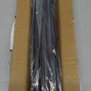 Shower Curtain Rod Adjustable 43-78 inch, 1"Diameter Spring Tension Curtain Rod No Drill, Anti-Rust Non-Slip Shower Rod, Black Shower Curtain Rod for Bathroom Tension